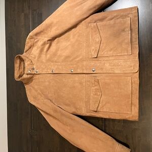 Men's Goat Suede Jacket -- Size L, Saks 5th Ave.